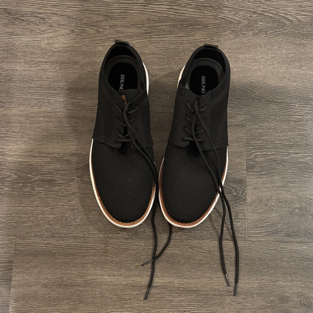 Bruno Black Men's Derby Shoes